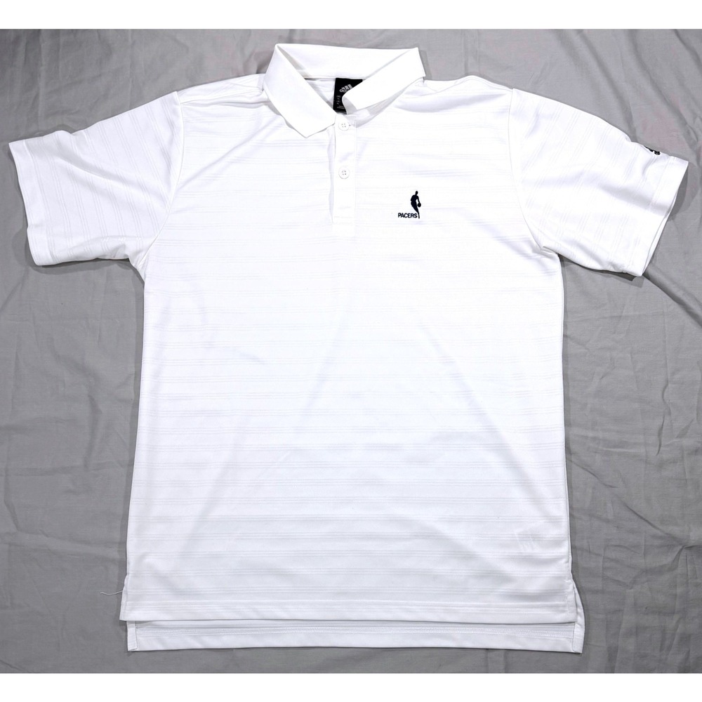 Adidas Men's XL Indiana Pacers Coaches Polo Shirt White NBA